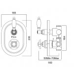 Zucchetti Słuchawka 3-strumieniowa chrom Z94745