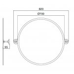 Zucchetti Nikko Bateria wannowo-natryskowa jednouchwytowa naścienna z przełącznikiem chrom ZKK490