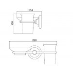 Zucchetti Nikko Bateria umywalkowa jednouchwytowa z wydłużoną wylewką z korkiem 1¼” chrom ZKK699