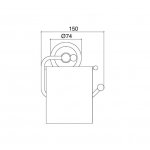 Zucchetti Nikko Bateria umywalkowa 2-otworowa jednouchwytowa podtynkowa z perlatorem 215 mm element zewnętrzny chrom ZKK672