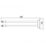 Zucchetti Brim Bateria natryskowa termostatyczna podtynkowa 1/2" z 4 zaworami odcinającymi element zewnętrzny chrom ZBR666