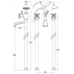 Zucchetti Jingle Bateria natryskowa termostatyczna podtynkowa 1/2" z 2 zaworami odcinającymi element zewnętrzny chrom ZIN660