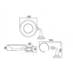 Zucchetti Brim Przełącznik 2-drogowy podtynkowy ½\'\', bez otwarcia/zamknięcia wody chrom Z94608