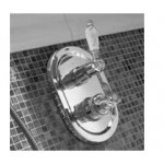 Zucchetti Pan Przełącznik 2/3-drogowy podtynkowy ½\'\', bez otwarcia/zamknięcia wody chrom Z94596