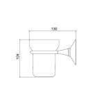 Zucchetti Brim Bateria natryskowa termostatyczna podtynkowa 1/2" z zaworem odcinającym element zewnętrzny chrom ZBR663