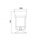 Zucchetti Brim Bateria wannowo-natryskowa jednouchwytowa naścienna z przełącznikiem chrom ZBR490