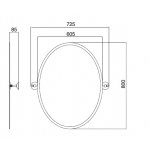 Zucchetti Brim Bateria natryskowa jednouchwytowa podtynkowa element zewnętrzny chrom ZBR122