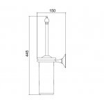 Zucchetti Brim Bateria wannowo-natryskowa jednouchwytowa podtynkowa z przełącznikiem element zewnętrzny chrom ZBR127