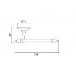Zucchetti Brim Bateria umywalkowa jednouchwytowa z korkiem 1¼” chrom ZBR308