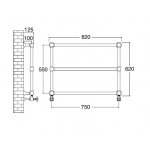 Zucchetti Bellagio Bateria natryskowa termostatyczna podtynkowa 1/2" z 2 zaworami odcinającymi element zewnętrzny chrom ZB2660