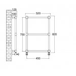 Zucchetti Bellagio Bateria natryskowa termostatyczna podtynkowa 1/2" z zaworem odcinającym element zewnętrzny chrom ZB2659