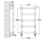 Zucchetti Bellagio Bateria natryskowa termostatyczna podtynkowa 1/2" z 4 zaworami odcinającymi element zewnętrzny chrom ZB1662