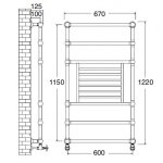 Zucchetti Aguablu Bateria natryskowa termostatyczna podtynkowa 1/2" z 3 zaworami odcinającymi element zewnętrzny chrom ZA5661