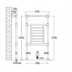 Zucchetti Aguablu Bateria natryskowa termostatyczna podtynkowa 1/2" z 2 zaworami odcinającymi element zewnętrzny chrom ZA5660