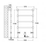 Zucchetti Aguablu Przełącznik 2-drogowy podtynkowy ½\'\', bez otwarcia/zamknięcia wody chrom Z94586