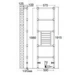 Zucchetti Agora Classic Bateria natryskowa termostatyczna podtynkowa 1/2" z 2 zaworami odcinającymi element zewnętrzny chrom ZAM660