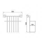 Zucchetti Nikko Bateria natryskowa jednouchwytowa naścienna chrom ZKK106