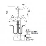 Zucchetti Pan Bateria natryskowa termostatyczna podtynkowa 1/2" z 3 zaworami odcinającymi element zewnętrzny chrom ZP8661