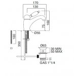 Zucchetti Pan Przełącznik 2/3-drogowy podtynkowy ½\'\', bez otwarcia/zamknięcia wody chrom ZP8646