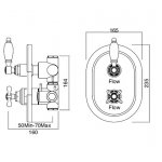 Zucchetti Słuchawka 3-strumieniowa chrom Z94744