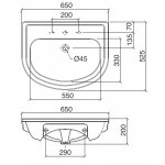 Zucchetti Savoir Bateria natryskowa naścienna chrom ZSA859.CN
