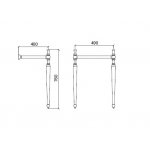 Zucchetti Deszczownica kwadratowa 400x400 mm sufitowa chrom Z94270
