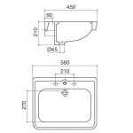 Zucchetti Nude Drążek prysznicowy 800 mm ze słuchawką i wężem chrom Z93131