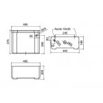 Zucchetti Savoir Bateria wannowo-natryskowa 3-otworowa z przełącznikiem chrom ZSV691.CN