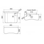 Zucchetti Isy Drążek prysznicowy 800 mm ze słuchawką i wężem chrom Z95203