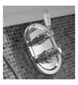 Zucchetti Drążek prysznicowy 800 mm ze słuchawką i wężem chrom Z95206