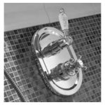 Zucchetti Drążek prysznicowy 800 mm ze słuchawką i wężem chrom Z95206