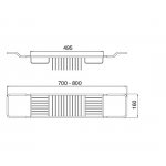 Zucchetti Agora Bateria natryskowa podtynkowa elementy zewnętrzne chrom ZAL738