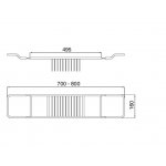 Zucchetti Agora Zawór podtynkowy prosty ½" element zewnętrzny chrom ZAL729