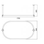 Zucchetti Agora Bateria natryskowa termostatyczna podtynkowa 1/2" z przełącznikiem 2/3-drogowym element zewnętrzny chrom ZAL646