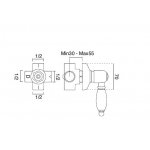 Zucchetti Uchwyt ścienny do prysznica chrom Z93925