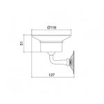 Zucchetti Brim Bateria wannowo-natryskowa jednouchwytowa podtynkowa z przełącznikiem element zewnętrzny chrom ZBR096