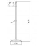 Zucchetti Nikko Wylewka 215 mm naścienna chrom Z92226