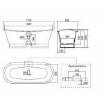 Zucchetti Agora Bateria wannowo-natryskowa naścienna chrom ZAM254