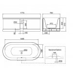 Zucchetti Agora Bateria natryskowa termostatyczna podtynkowa 1/2" z zaworem odcinającym element zewnętrzny chrom ZAL659