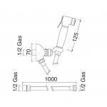 Zucchetti Deszczownica okrągła 400 mm chrom Z94273