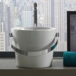 Scarabeo Bucket Umywalka Ø40,5 biały 8803BS