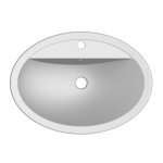 Scarabeo Matty Umywalka 46x67 biały 8056/A/R