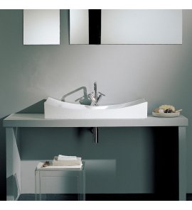       Scarabeo Tsunami Umywalka ścienna/stawiana na blat 70x45,5 cm biała 8039R 