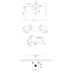       Scarabeo Tsunami Umywalka ścienna/stawiana na blat 70x45,5 cm biała 8039R 