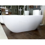         Galatea Design Arrezo Wanna Wolnostojąca 160x75 cm biały połysk z korkiem w kolorze wanny GWARR160.GPB.WH