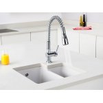 Shaws Brindle 600 Zlew dwukomorowy 54,8x50 cm Biały SCBH595WH