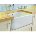 Shaws Butler 600 Zlew jednokomorowy 59,5x46 cm Biały SCBU600WH