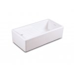 Shaws Longridge Zlew jednokomorowy z ociekaczem 89,7x46 cm Biały FCSO0610WH