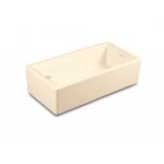 Shaws Longridge Zlew jednokomorowy z ociekaczem 89,7x46 cm Biszkoptowy FCSO0610PN