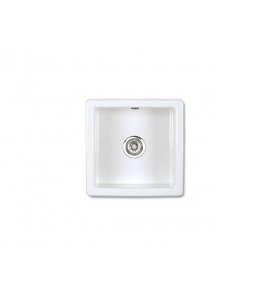 Shaws Square Zlew jednokomorowy 46x46 cm Biały SCSQ460WH